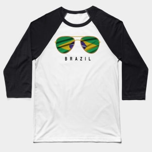 Brazil  Sunglasses Baseball T-Shirt